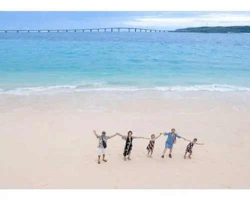 [Miyako Island, Maehama Beach] Stunning drone photos! Early morning shoot, under 30 minutes, safe for children! Same-day delivery for immediate sharing!