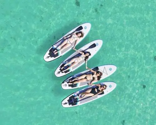 [Miyako Island - Pick-up and Drop-off Available] SET Plan ☆ Snorkeling & SUP | Duration: 3 hours ★ Free photo data, drone photography option ★ Ages 1-70 OK!