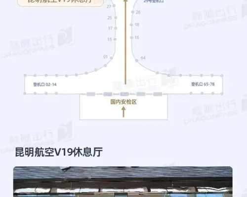 昆明長水國際機場(KMG) | Main terminal | KunMing Airline V19 Lounge | 貴賓室服務