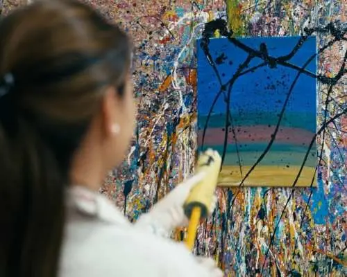 Action Painting in Zurich Private Workshop