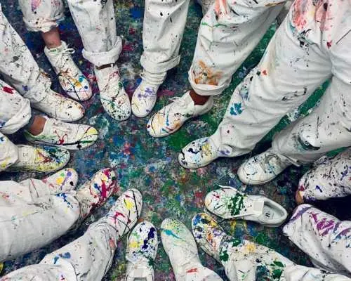 Action Painting in Zurich public workshop