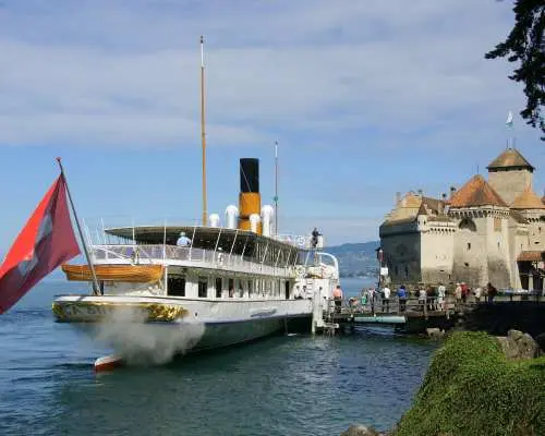 Boat trip ticket from Lausanne to Chillon Castle and back