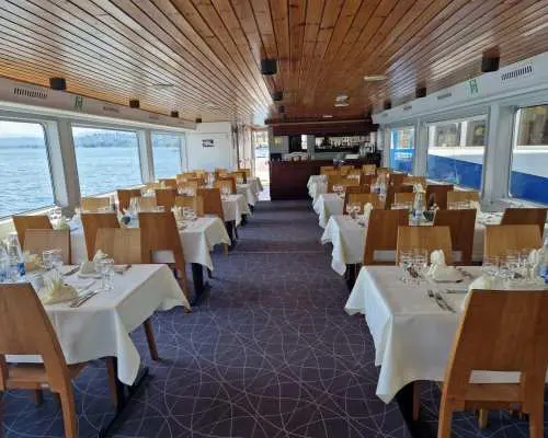 Cheese Fondue Boat Zurich Lake from Rapperswil
