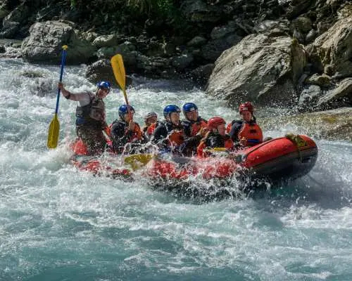 Giarsun Gorge Rafting on the Inn in the Engadin