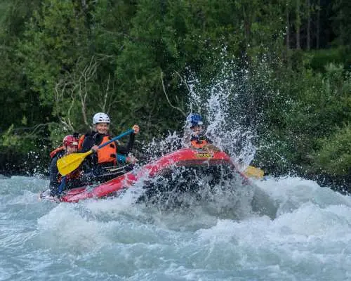 Giarsun Gorge Rafting on the Inn in the Engadin
