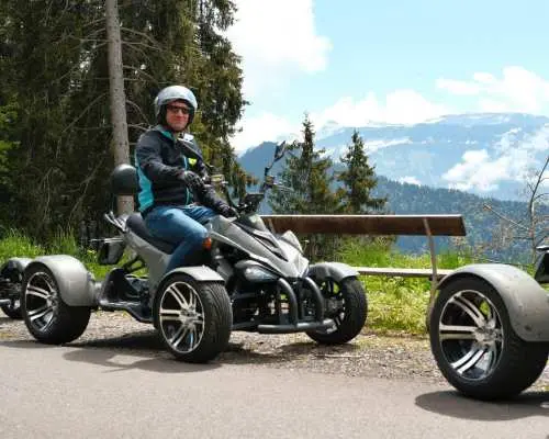 Interlaken electric quad bike tour with mountain views