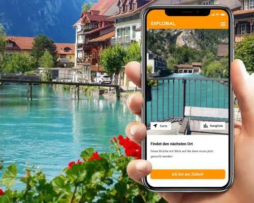 Interlaken interactive scavenger hunt with the smartphone