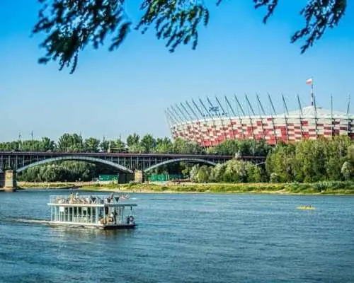 Public panoramic cruise of Warsaw on the Vistula River