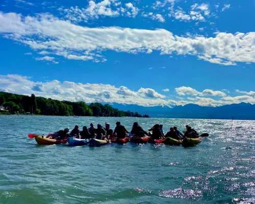 Canoe Tour Lake Geneva Allaman Morges self-guided
