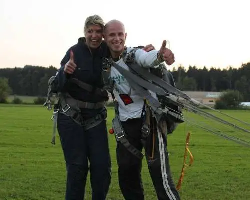 Lucerne skydiving from the plane