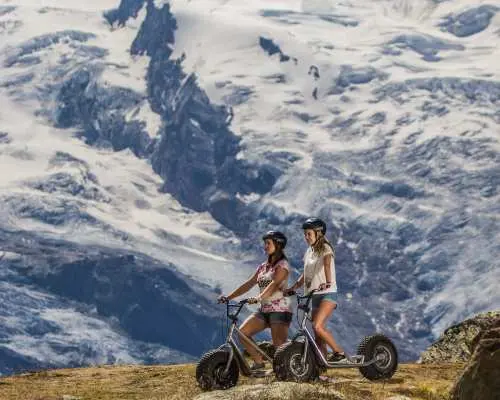 Monster Scooter from Kreuzboden with departure to Saas-Grund