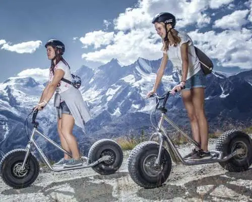 Monster Scooter from Kreuzboden with departure to Saas-Grund