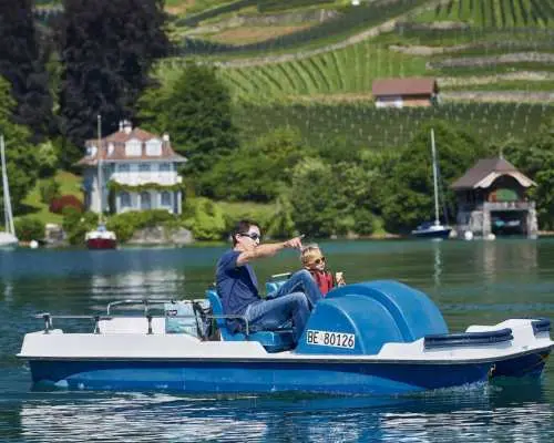 Pedal Boat Rental Lake Thun from Spiez