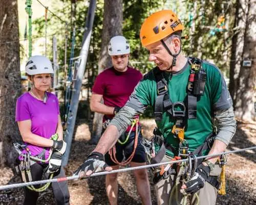 Seilpark Ticket in Davos Adventure Park