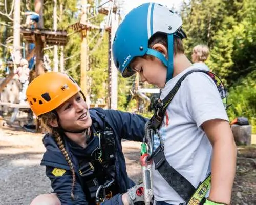 Seilpark Ticket in Davos Adventure Park