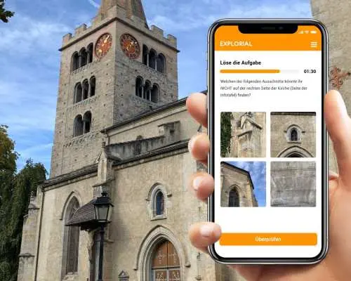 Sion interactive scavenger hunt with smartphone