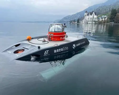 U-boat Dive to Transport Barge from Gersau