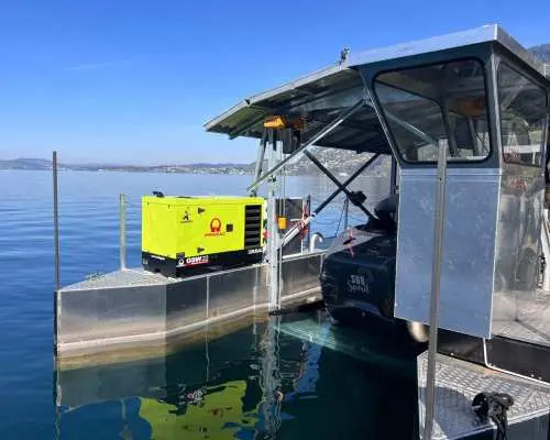 U-boat Dive to Transport Barge from Gersau