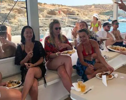 Malta beaches and bays catamaran sailing tour