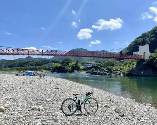 【郡上・長良川】美並⇒奥西濃小京都郡上八幡絶景サイクリングコース＆清流長良川あゆパーク鮎のつかみ取り・塩焼き体験➡長良川鉄道での堪能一泊二日