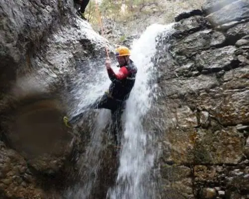 Canyoning beginner tour through the Hachle Canyon in Imst