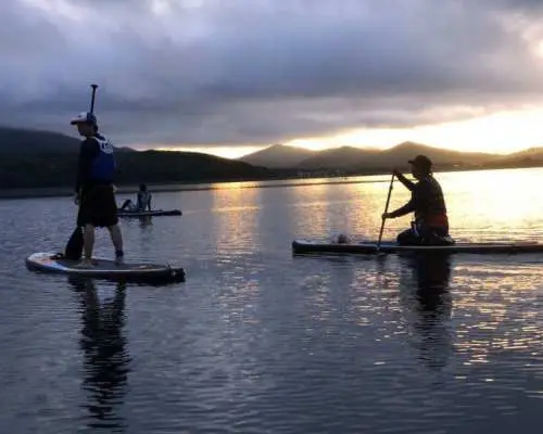 【富士山・山中湖】初心者歓迎！　山中湖でのSUP体験＜120分コース＞　お子様もご一緒に！10才から参加OK！　愛犬も一緒に体験OK！