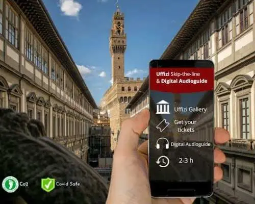Uffizi entry ticket and audio guide