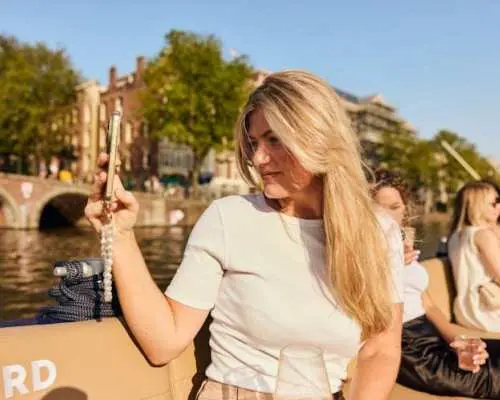 Amsterdam Canal Booze Cruise with Unlimited Drinks