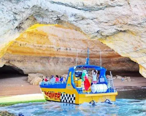 Dreamer Cave and dolphin-watching boat tour from Albufeira – ticket only