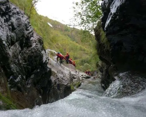 River trekking in Brembana Valley