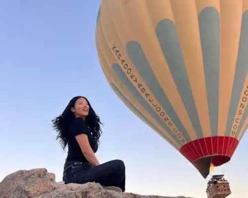 Cappadocia hot air balloon watching tour at sunrise