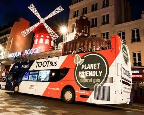 Tootbus巴黎探索之旅隨上隨下觀光巴士和夜間巴士之旅