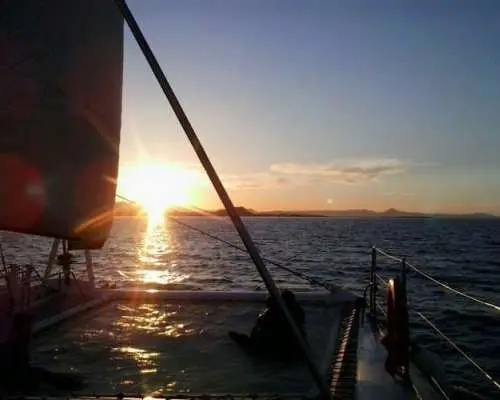 Sunset catamaran cruise in Dénia