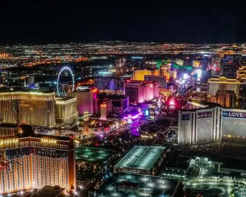 Las Vegas Strip Helicopter Night Flight