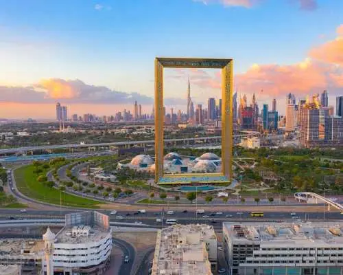 COMBO: Dubai Frame + Dubai Garden Glow: Dinosaur Park and Fantasy Park Tickets
