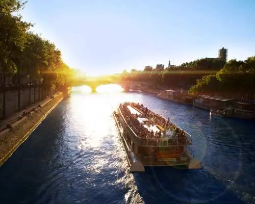 Moulin Rouge Cabaret Show with Drop-off Service and Seine River Cruise