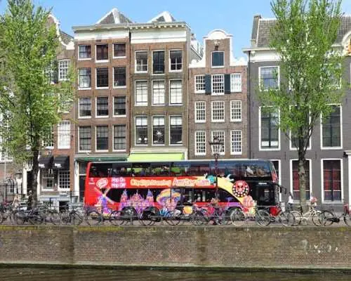 City Sightseeing hop-on hop-off Amsterdam bus tour and optional cruise