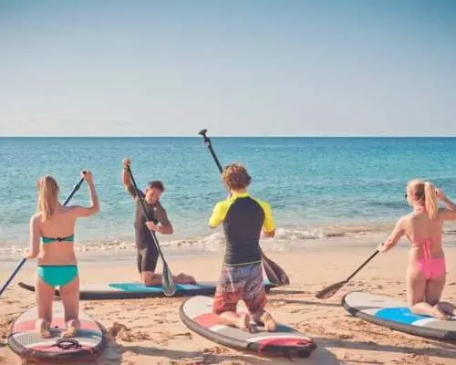 Stand-Up-Paddle for beginners in Morro Jable Bay