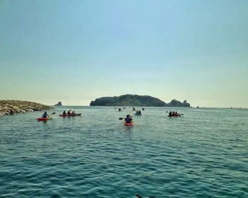 Medas Islands eco-kayak guided tour with swimming stop from L'Estartit
