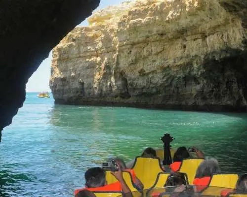 Insonia Cave and Dolphins Speedboat with Transport from Albufeira