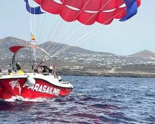 Parasailing in Lanzarote with transfers