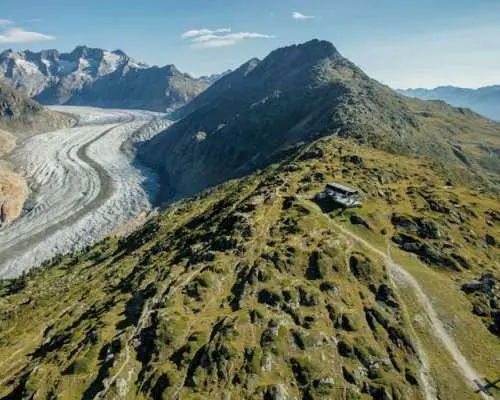 Aletsch Arena round-trip cable car ticket to Moosfluh viewpoint