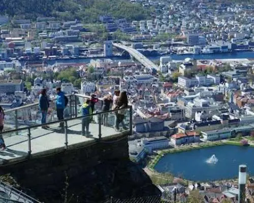 Mostraumen cruise, historic city walk and Flöyen funicular guided tour