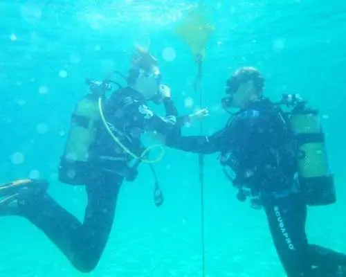 Beginner scuba diving session by speedboat with transfer