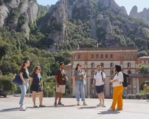 Millennium Montserrat tour with cog-wheel train and black Madonna
