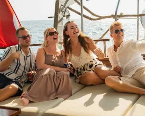 Adults-only sunset gulet cruise with dinner from Side