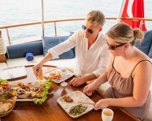 Adults-only sunset gulet cruise with dinner from Side