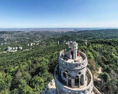 Janos hill tower visit by chairlift in Budapest