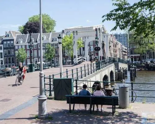Classic Dutch dinner by the Amstel river