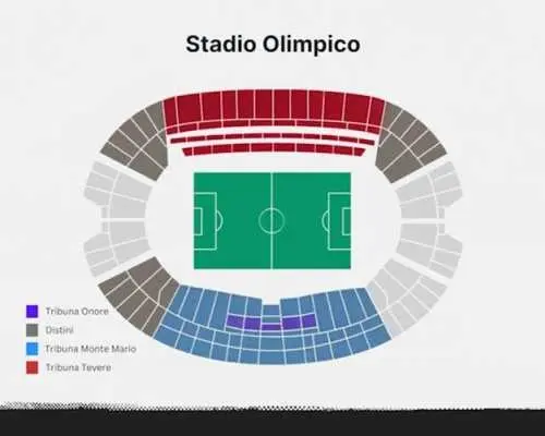 AS Roma football game at Stadio Olimpico